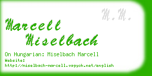 marcell miselbach business card